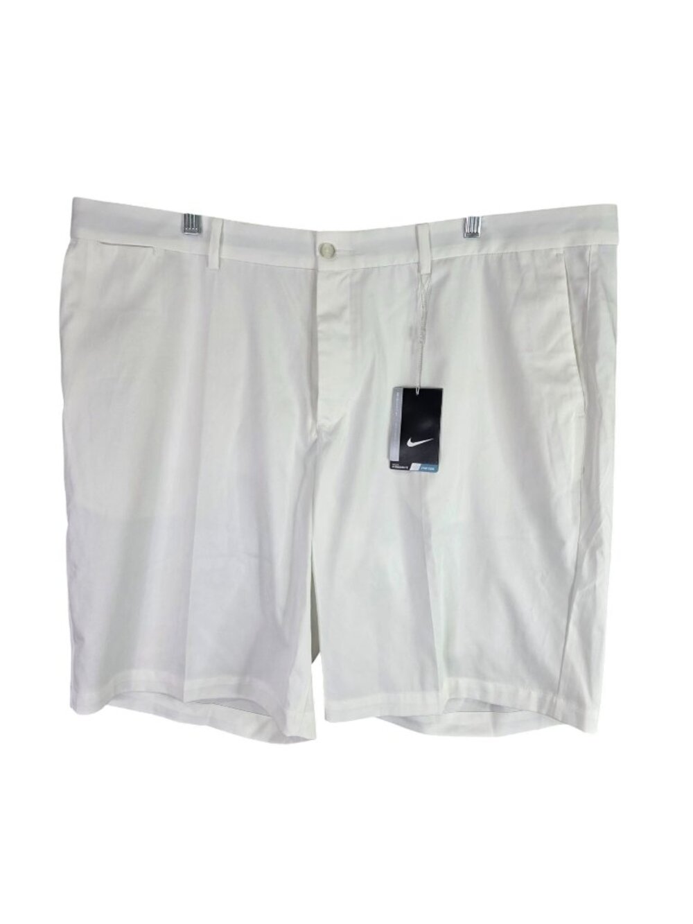 Mens Nike Golf Standard Fit White Dri-FIT Stay Cool Shorts 12" Inseam Size 42